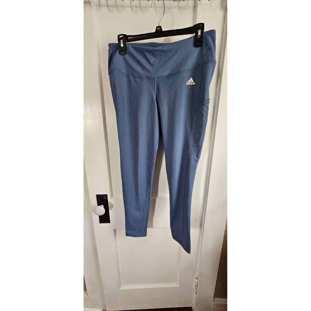 NWT Adidas Womens‎ 1X Blue Aeroready Tight Fit High Rise 7/8 style training